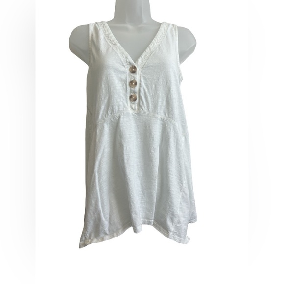 Maeve by Anthropologie Tank Top Ivory Size XS - Picture 2 of 7